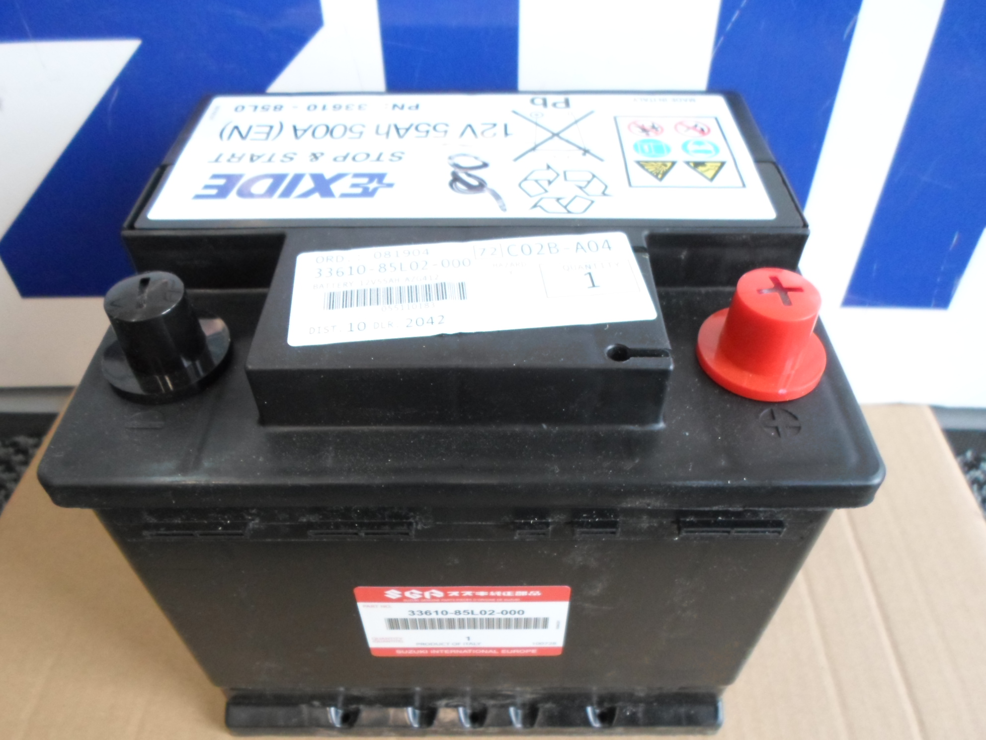 Akkumulátor Suzuki, Ignis, Swift, SX4, WagonR+, 12V 44Ah, gyári